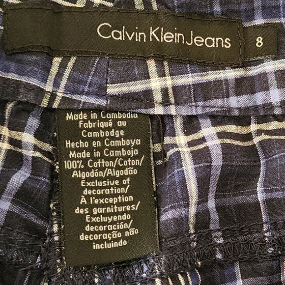 Calvin Klien Plaid Shorts - Size 8 - Picture 2 of 9